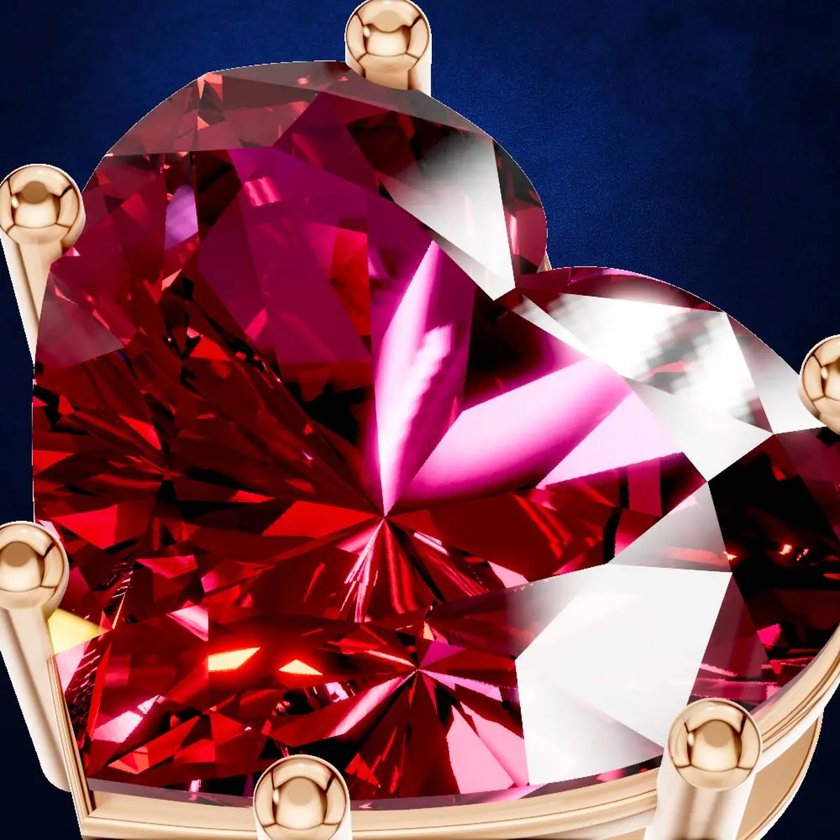 Heart Shaped Solitaire Pendant Necklace