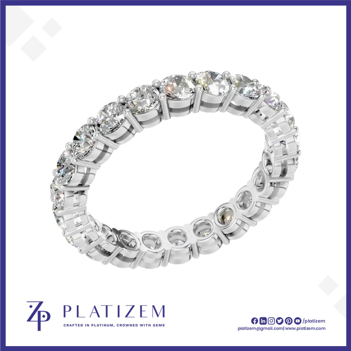 Laboratory Created Diamond Eternity Band 