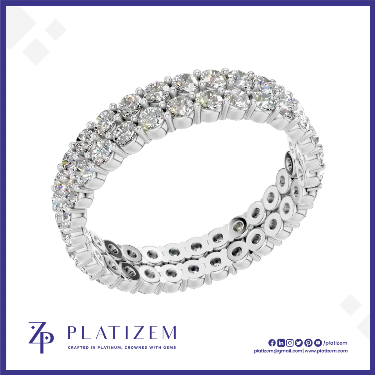 Round Laboratory Grown Diamond Eternity Band