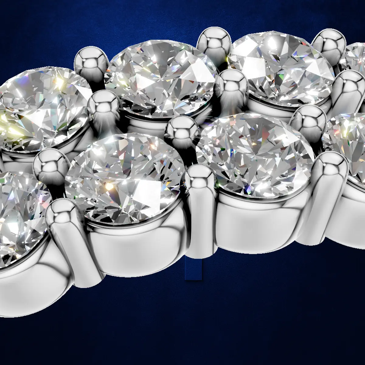 Round Laboratory Grown Diamond Eternity Band