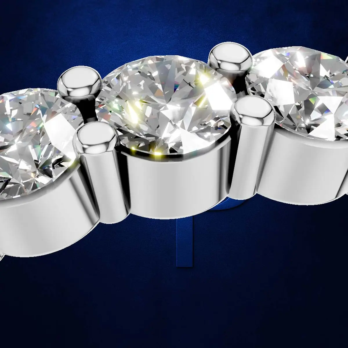 Round Laboratory Grown Diamond Wedding Band Gold and Platinum Luxury Ring