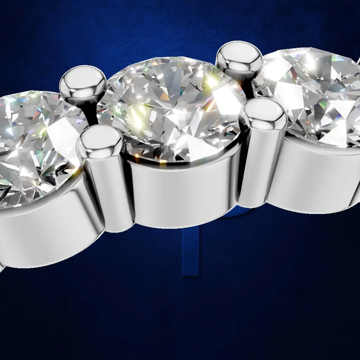 Round Cut Lab Grown Diamond Eternity Ring Elegant Wedding Band