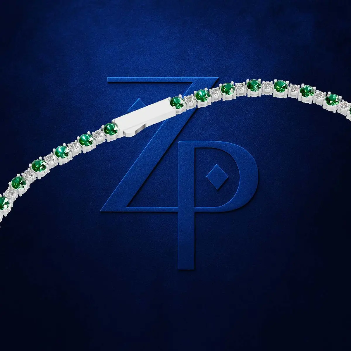 Timeless Laboratory Grown Diamonds and Emerald Tennis Necklace  Fine Jewelry for Women