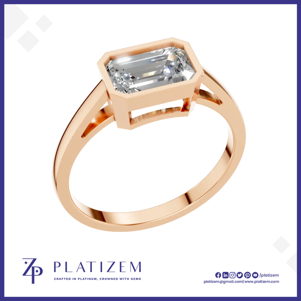 Oval Cut Bezel Set Engagement Ring Gold. Silver and Platinum with Laboratory Grown Diamond Luxury Ring