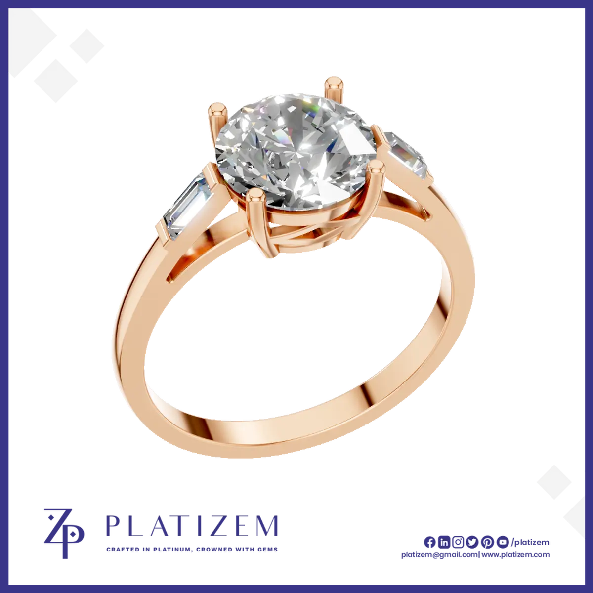 2 Carat Round Solitaire Engagement Ring 18K Gold Laboratory Grown Diamond Luxury Proposal Wedding Jewelry