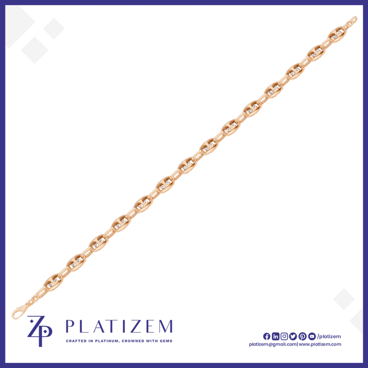 Gold Diamond Link Bracelet for Men Luxury Men?s Jewelry with Stylish, Timeless Design