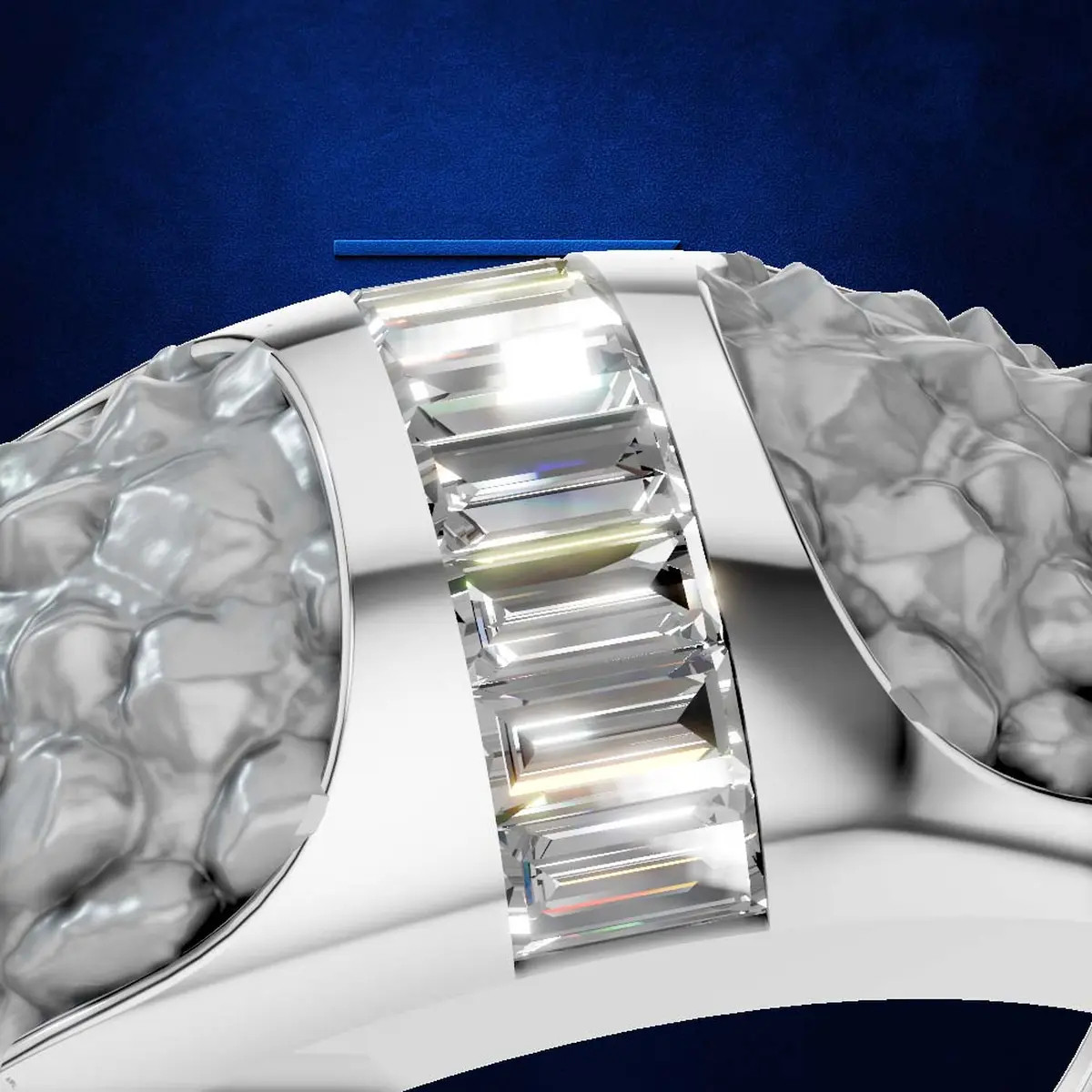 Baguette Laboratory Created Diamond Band