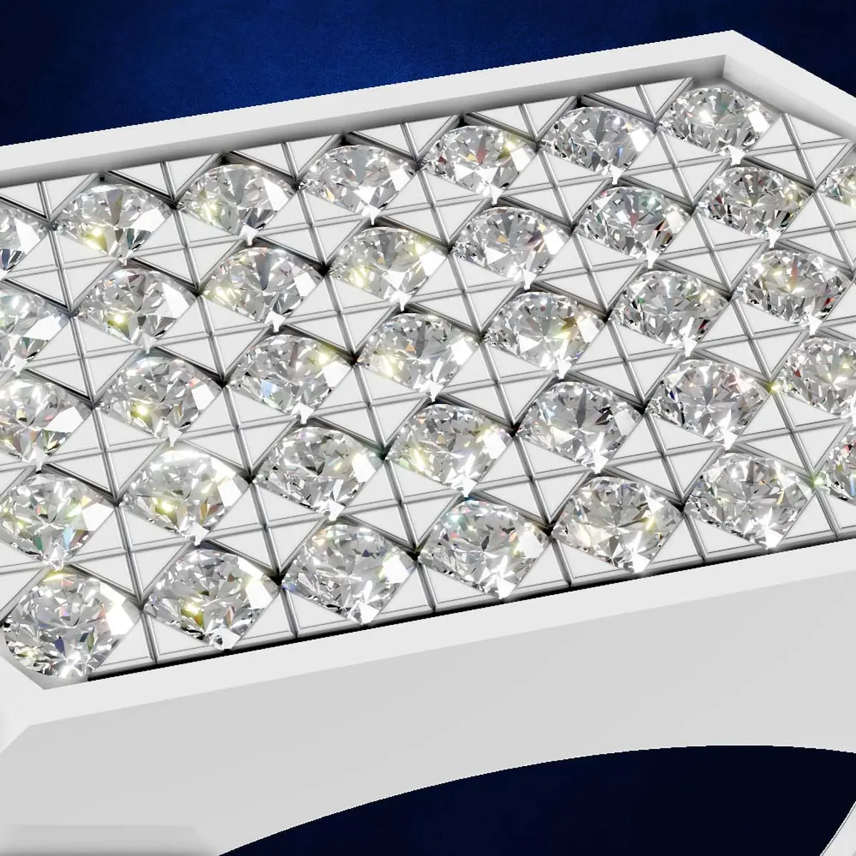 Laboratory Grown Diamond Mens Statement Ring