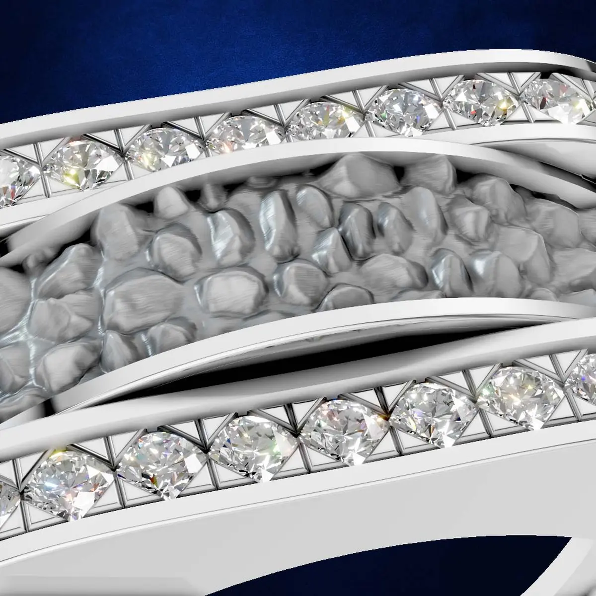 Laboratory Grown Diamond Wedding Band Gold