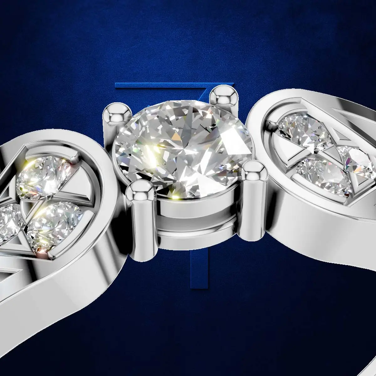 Round Laboratory Grown Diamond Engagement Ring