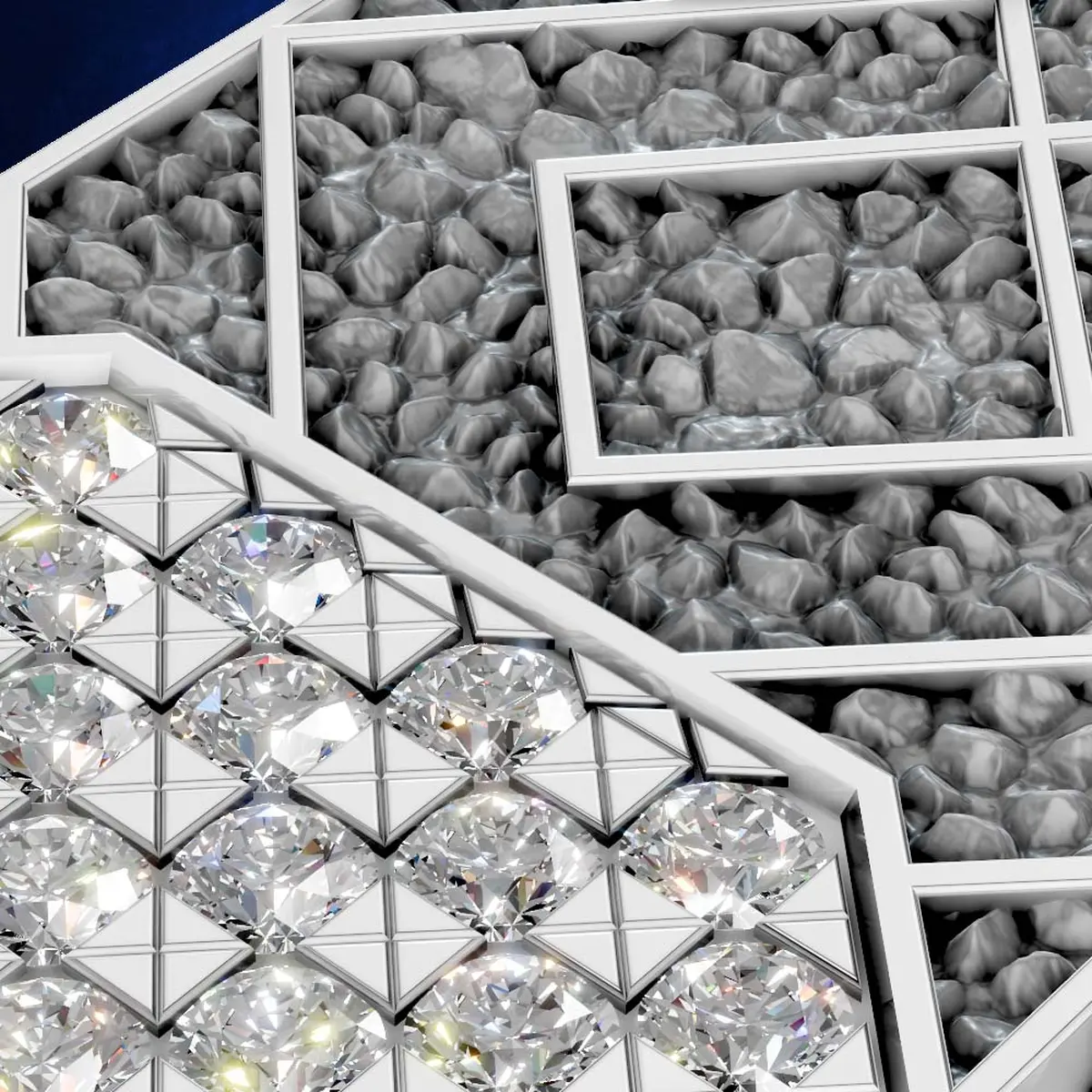 White Gold Necklace With Laboratory Grown Diamond