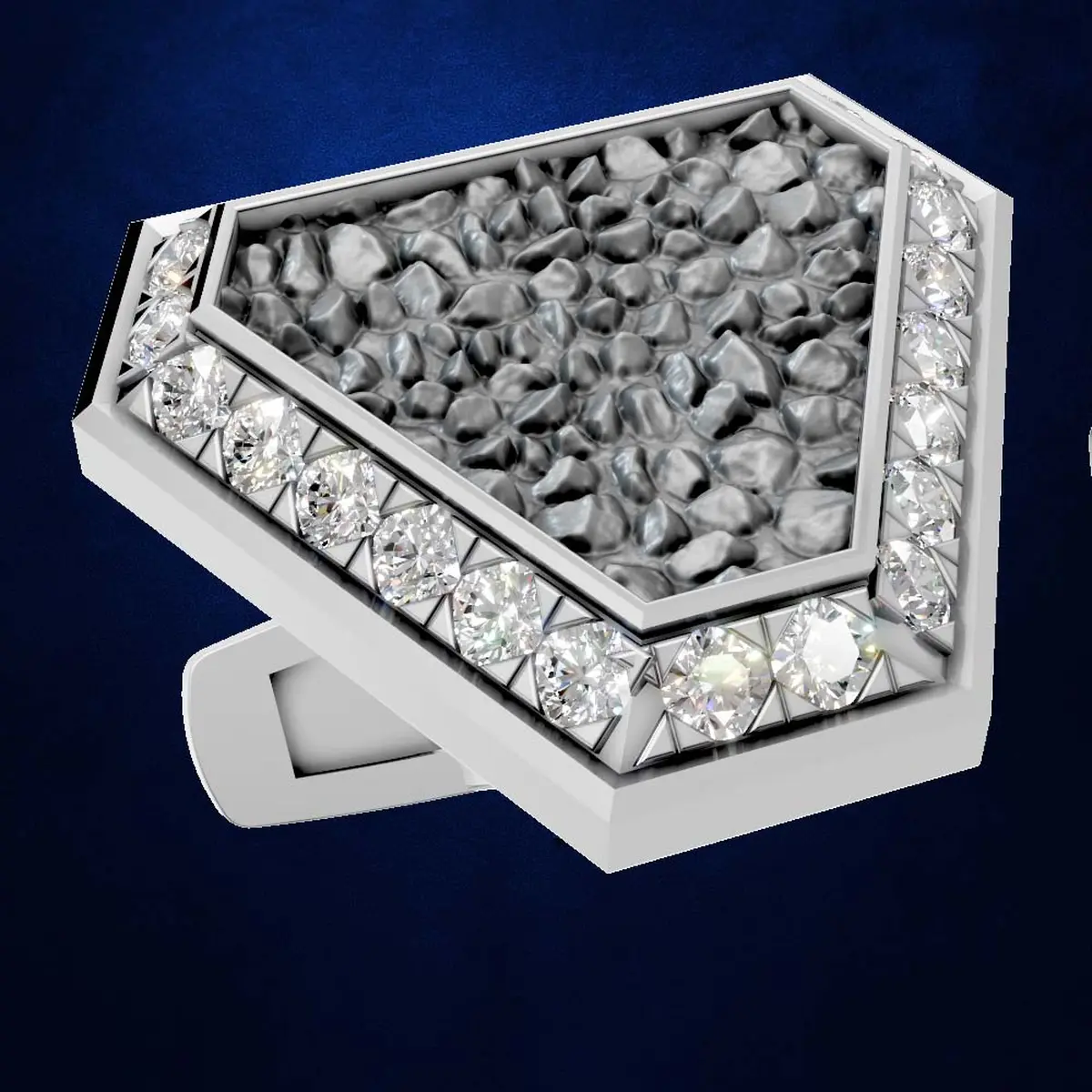 Laboratory Grown Diamond Cufflinks 18K Gold Iced Mens Designer Luxury Wedding Formal Shirt Jewelry Gift Style