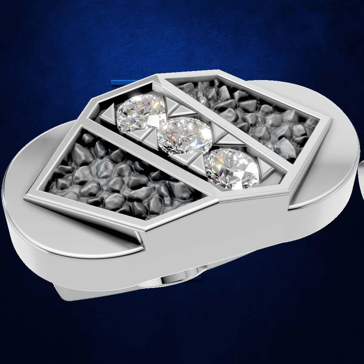 Laboratory Grown Diamond Cufflinks 18K Gold Iced Mens Designer Luxury Cufflink Wedding Formal Jewelry Gift Style