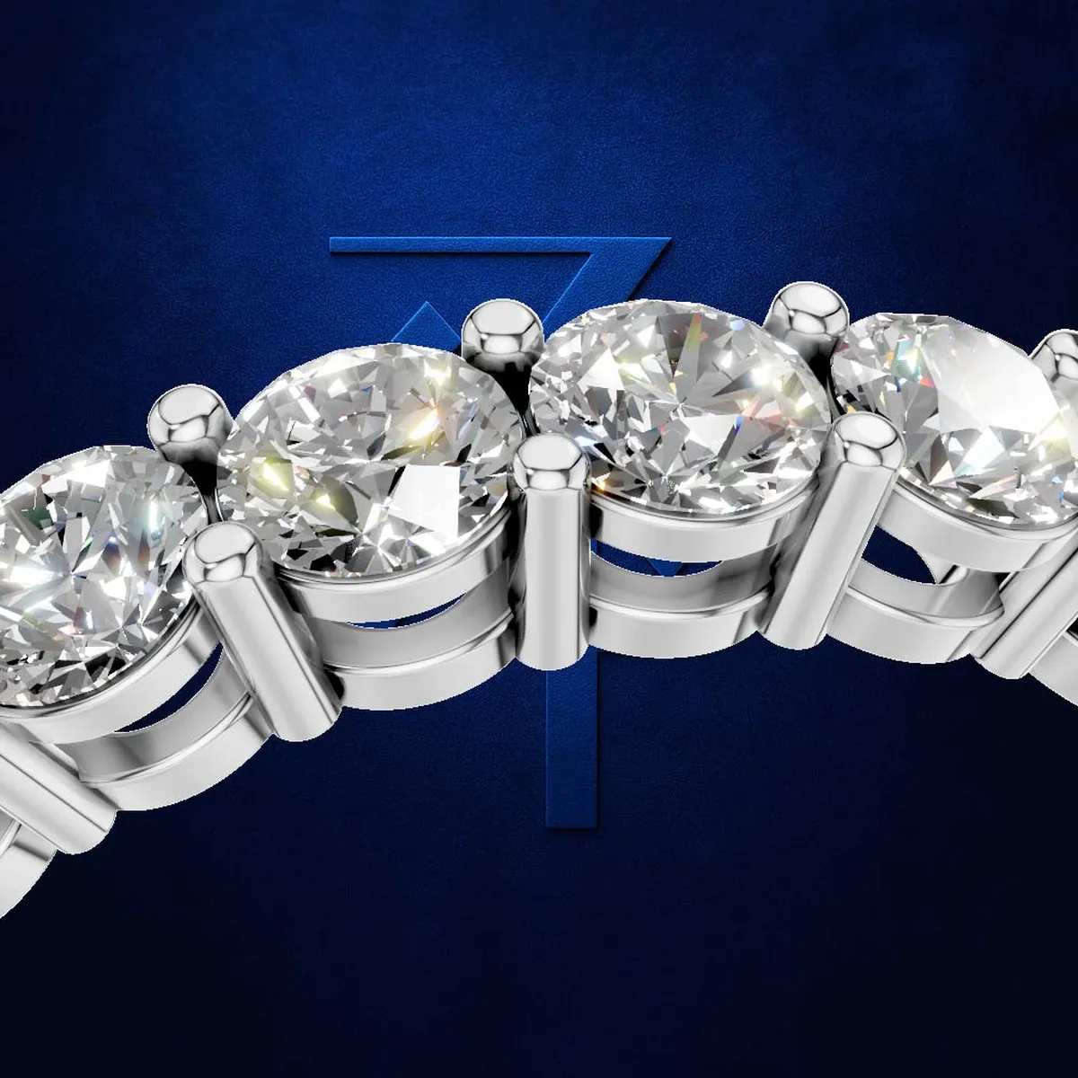 Round Cut Lab Grown Diamond Eternity Wedding Band