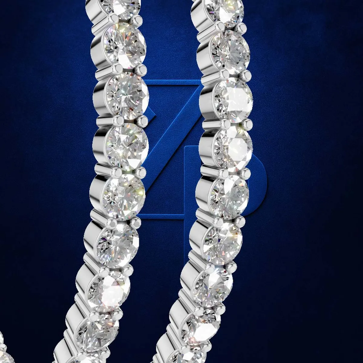 Round Cut Lab Grown Diamond Hoop Earrings For Women