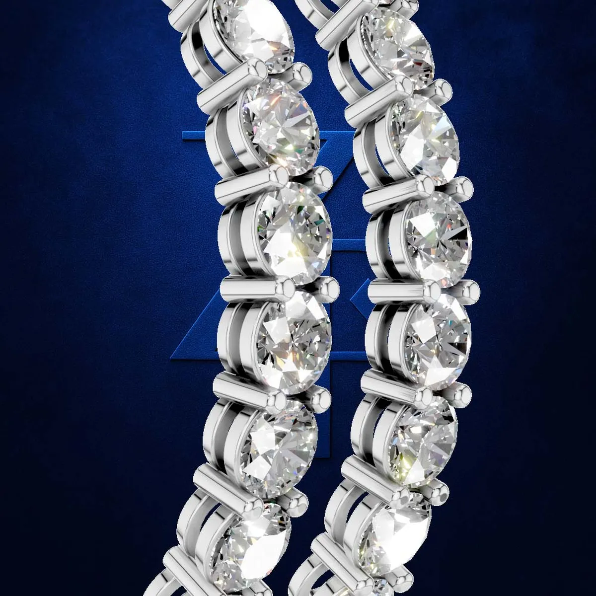 Round Cut Lab Grown Diamond Hoop Earrings