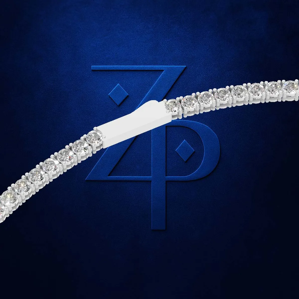 Round Cut Lab Created Diamond Tennis Necklace for Men and Women