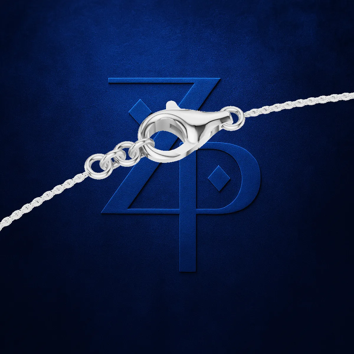 Round Lab Grown Diamond Station Necklace in Platinum 