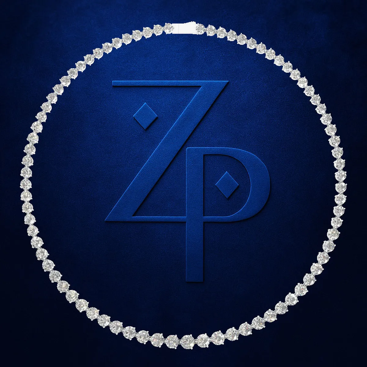 Round Diamond Tennis Necklace with Sizeable Graduated Round Diamonds