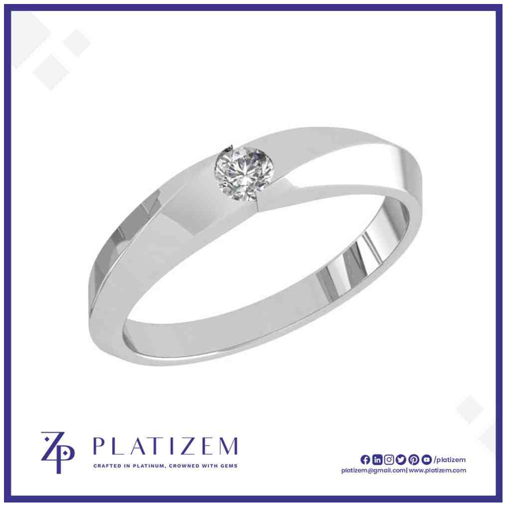 Twisted Band Ring with Round Diamond Center Stone